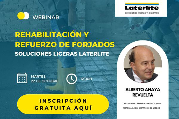 Webinar: Rehabilitación y refuerzo de forjados. Soluciones ligeras Laterlite