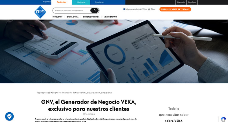 Veka pone a disposición de sus clientes el Generador de Negocio GNV