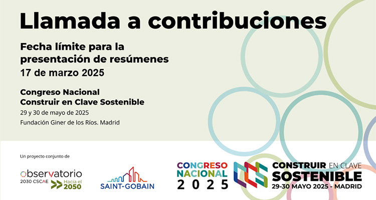 Madrid acogerá el I Congreso Nacional Construir en Clave Sostenible