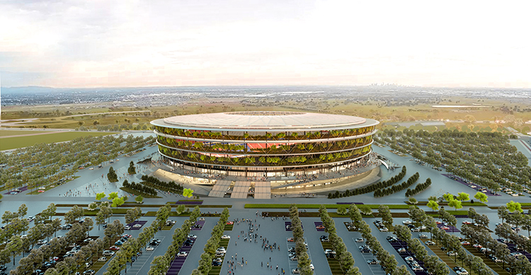 Comienzan las obras del nuevo Estadio Nacional de Serbia, diseñado por el estudio español Fenwick Iribarren Architects
