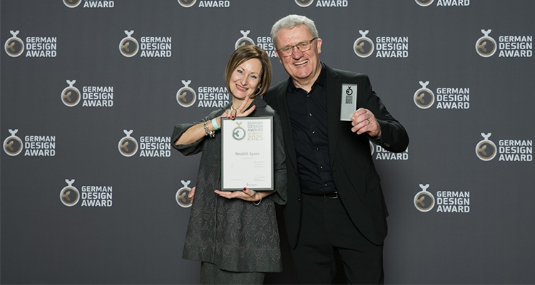 Neolith Ignea recibe el premio por su excelente diseño en la gala de German Design Awards