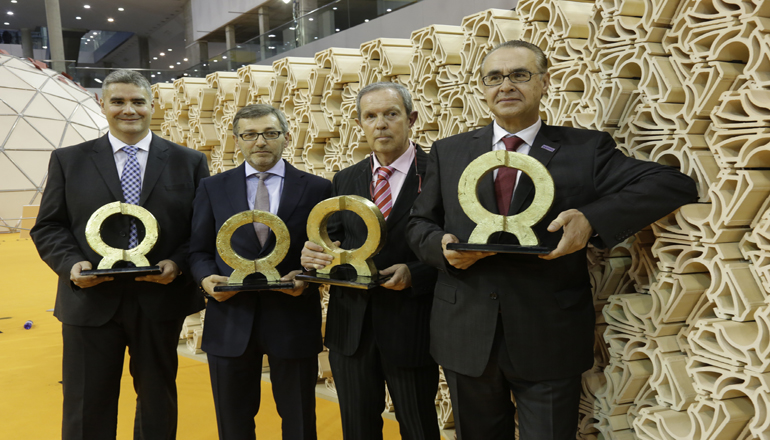 Las empresas Efi-Cretaprint, Vidres, Vernis y Bouquet Ceramicse alzan con los Premios Alfa de Oro